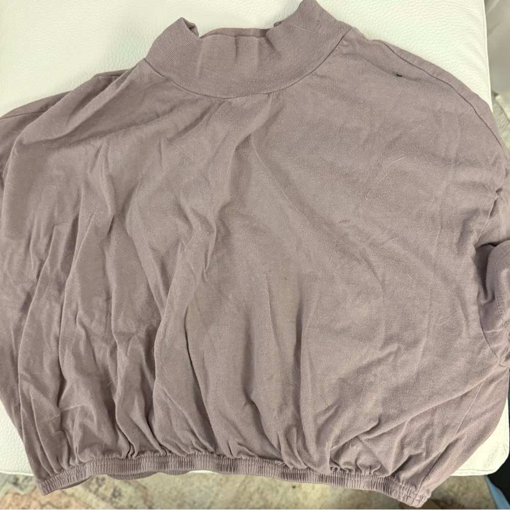 Purple Alo Yoga Crop Top